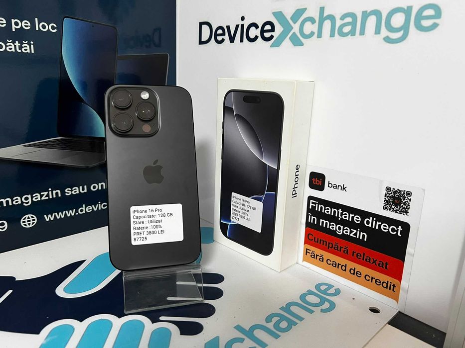 iPhone 16 Pro 128 GB 100% * Garantie *Buy Back * deviceXchange