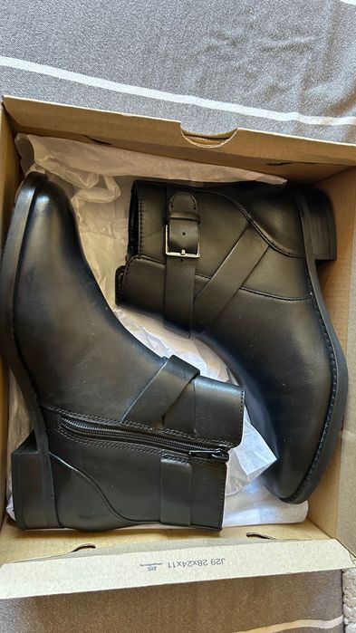 Кожени боти Clarks 35
