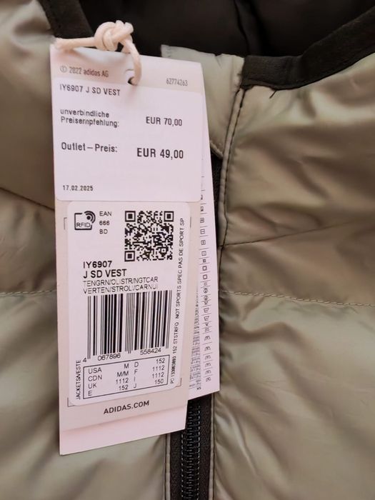 Veste copii Adidas mărimea 152 și 164 cn