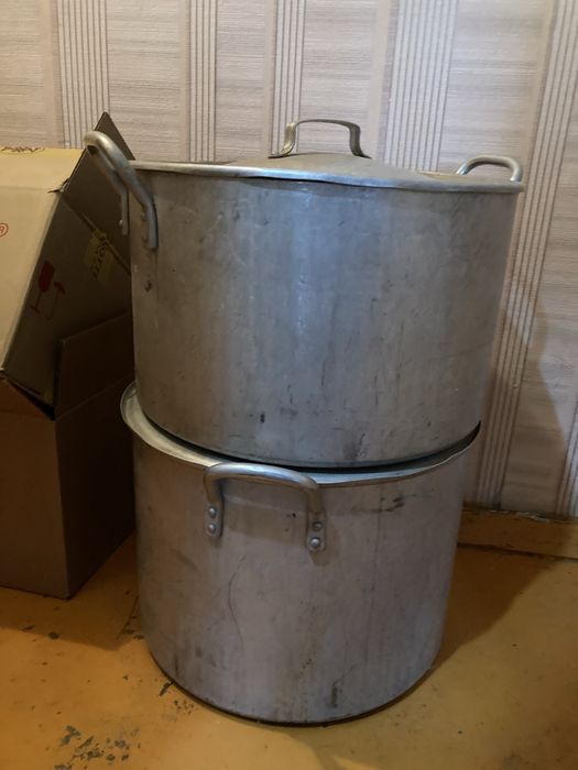 Кастрюли алюминиевые 50 литров б/у