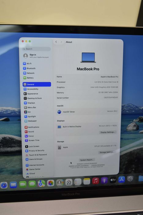 MacBook Pro (16-inch, 2019) I9 32 GB RAM 1 TB SSD