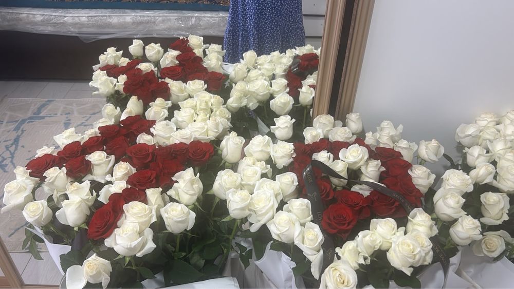 Букет розы шымкент ,именной букет