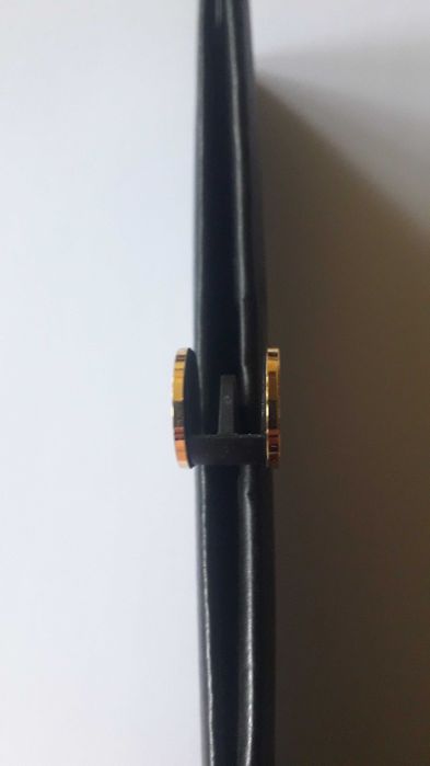 калъф за пишещи аксесоар, Лами Lamy, естествена кожа и позлатен копче