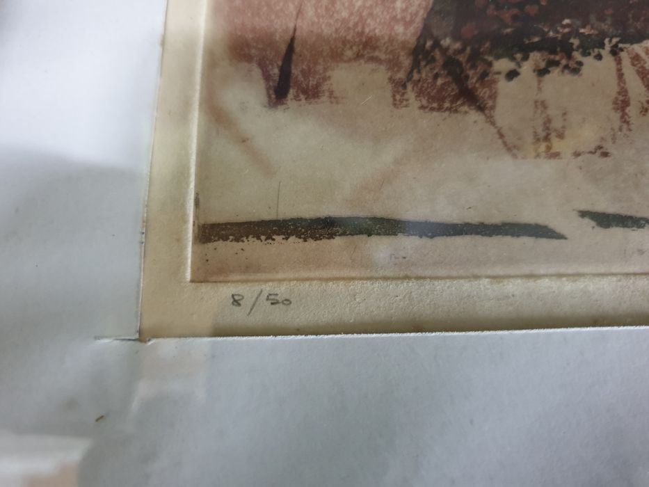 Tablou grafica pictura Nicole Tercinet - semnat, numerotat: idee cadou