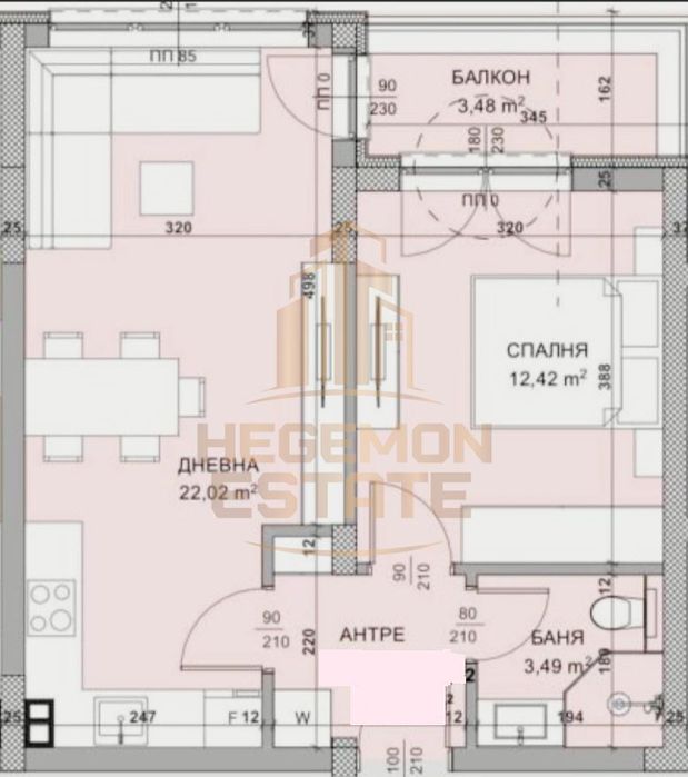 Продава се Двустаен апартамент в Варна, Кайсиева градина - 62 кв.м за 712 €/кв.м - Снимка #2