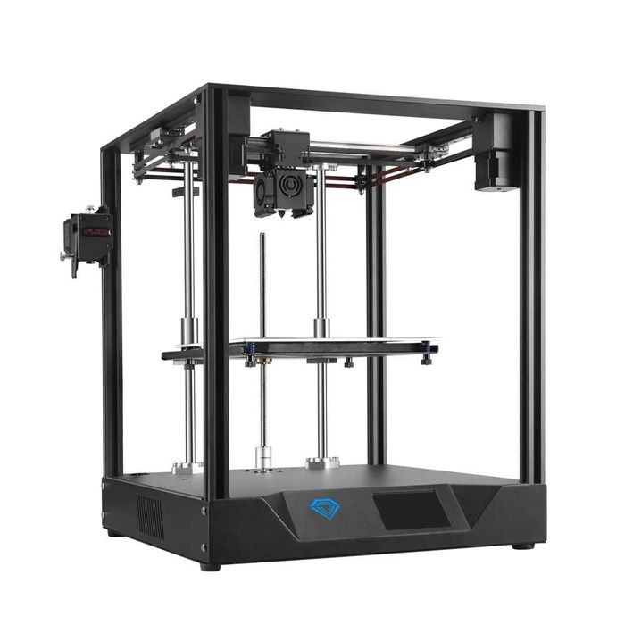 Vând imprimantă 3D Twotrees SP-3 Sapphire Pro CoreXY, cu carcasă/enclosure — uși frontale, panouri laterale și spate.