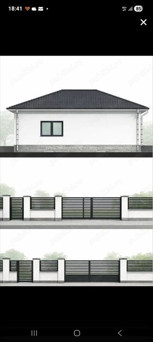 Casă parter premium în construcție 120 mp construiți teren 410 mp Cartier Bariera Vâlcii