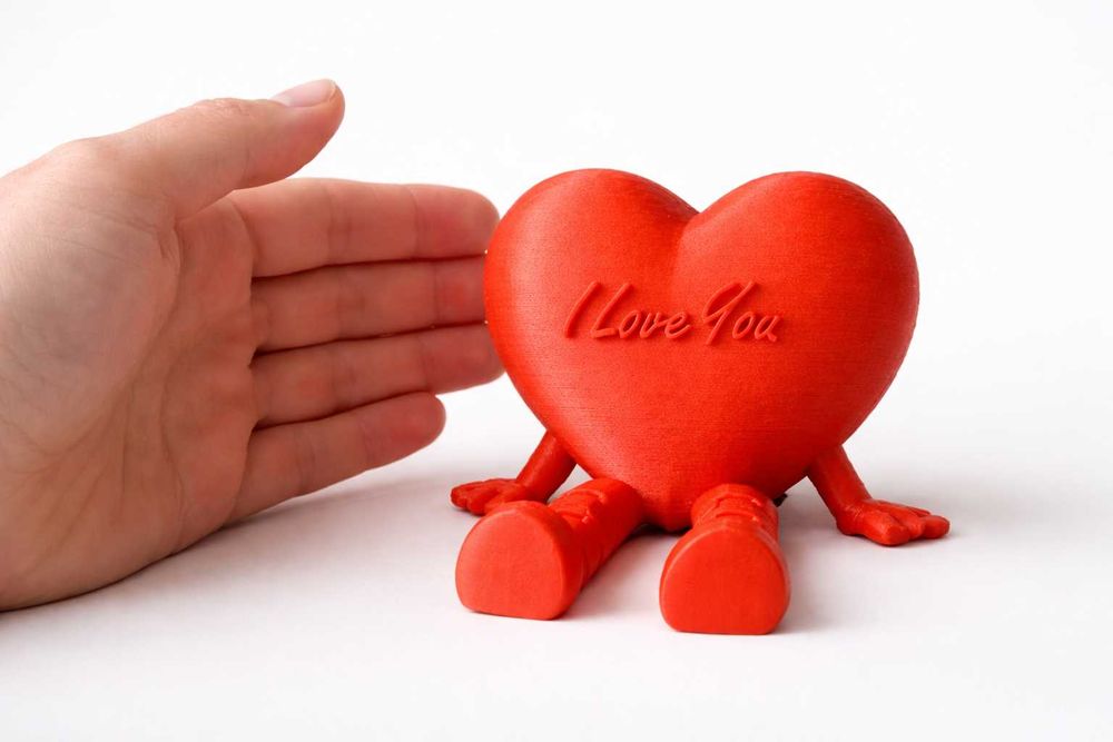 Подарък за Свети Валентин – 3D сърце “I love you” (персонализация)