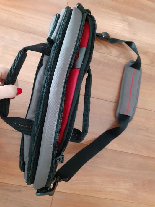Geanta laptop gri 38x30x7 cm