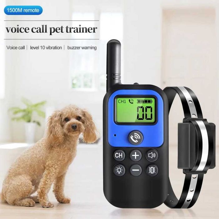 Электрический ошейник с дистанционным управлением для дрессировки