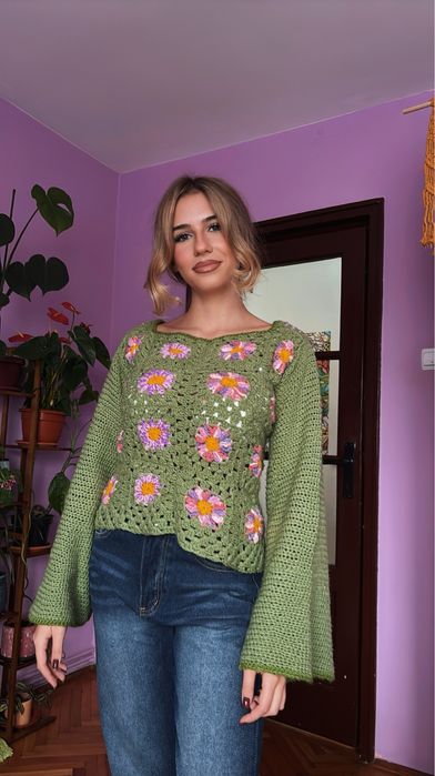 Bluza crosetata manual