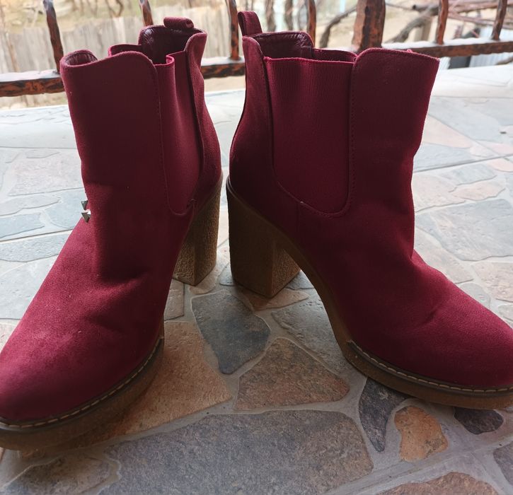 Botine dama catifea