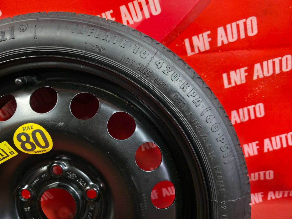 KIT Roata Rezerva SLIM 5x105 16'' OE Opel Astra J Benzina Astra K NOUA