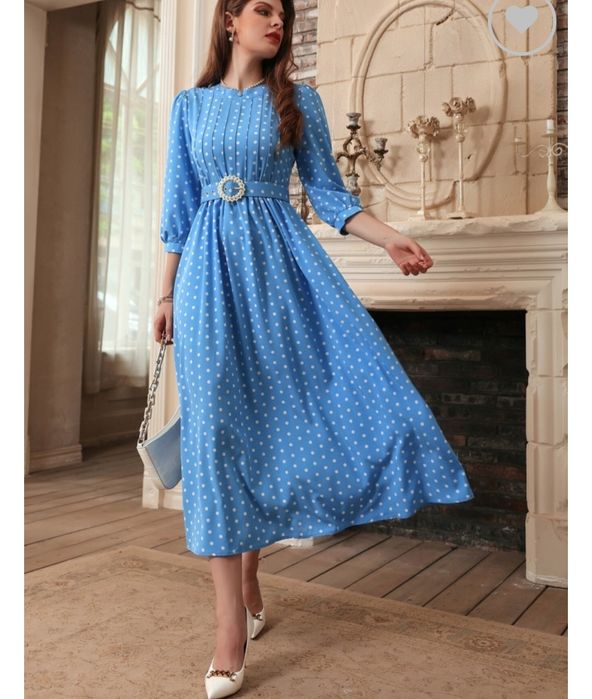 Rochie vaporoasa cu buline