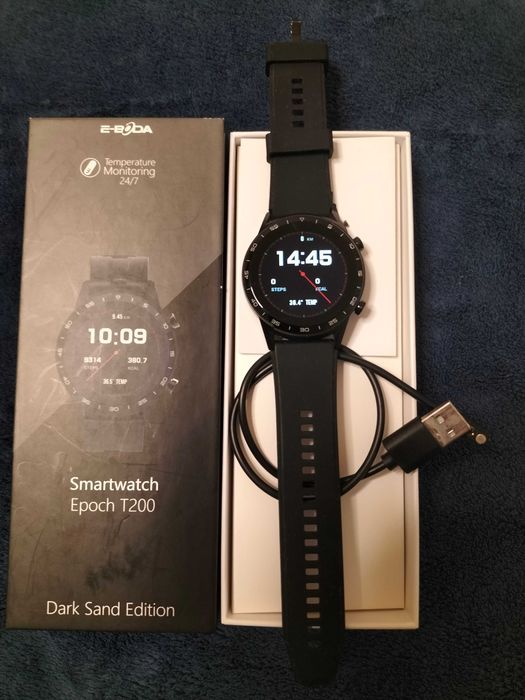 Smartwatch E-BODA Epoch T200, Android/iOS, silicon  Dark Sand