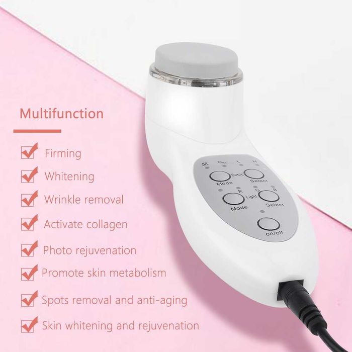 Портативен фотон ултразвук за акне, бръчки, целулит, ултразвуков уред