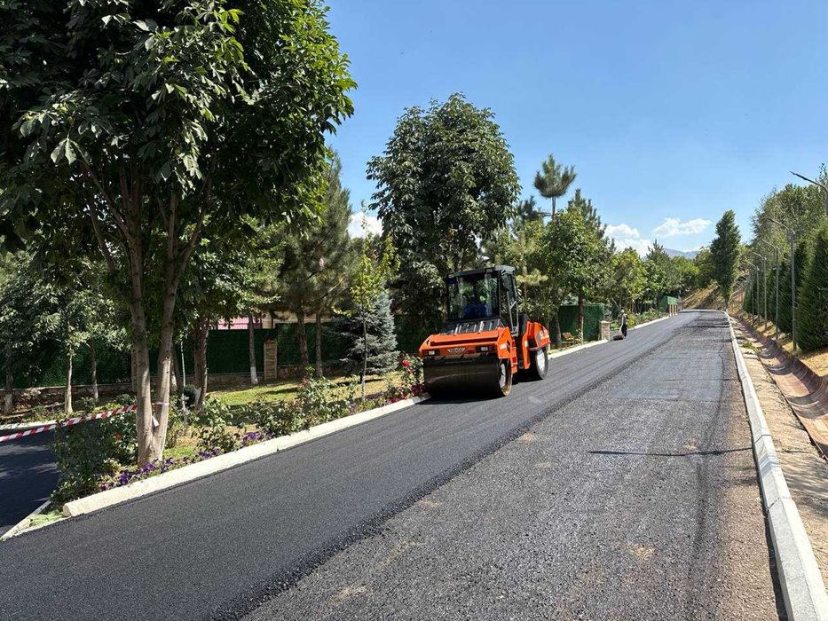 Asfalt yotqizish va bordyur o‘rnatish xizmati