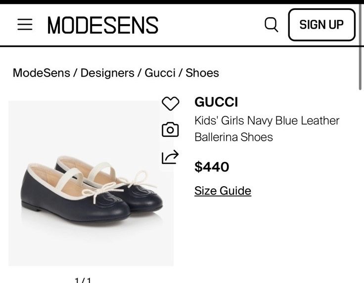 Детски обувки Gucci