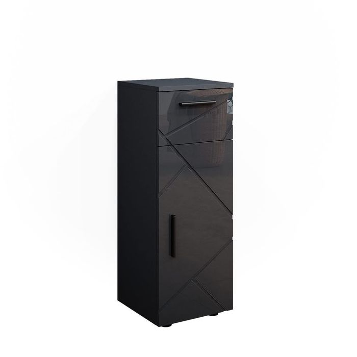 Vicco Irma Midi шкаф за баня висок гланц антрацит