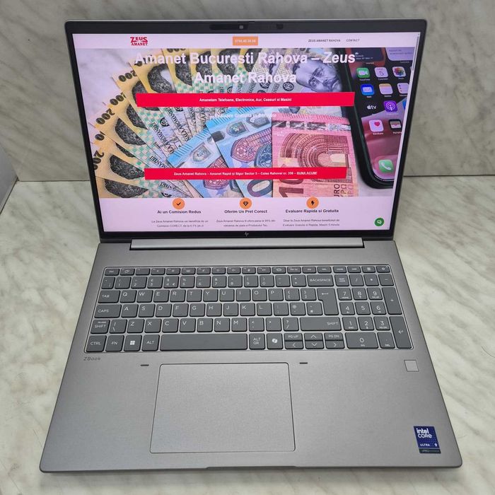 Laptop HP Zbook 16" ZBXG1i16 Ultra 9 285H 64GB/512 NOU Zeus Amanet Rahova 36492