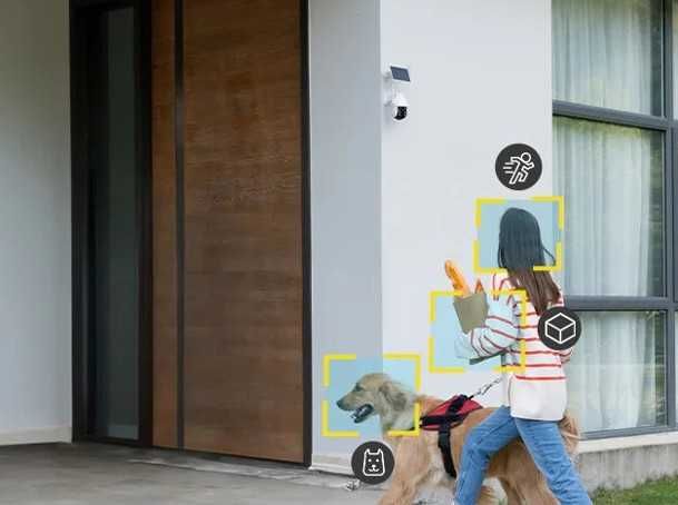 Cameră de supraveghere solară pentru exterior ieGeek ZY-C2 3MP HD energie solara 100%
