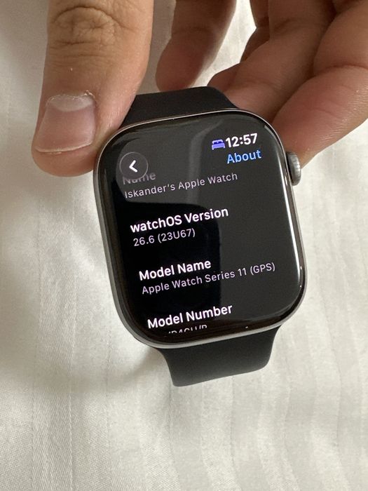 Apple watch 11, 46mm, серый