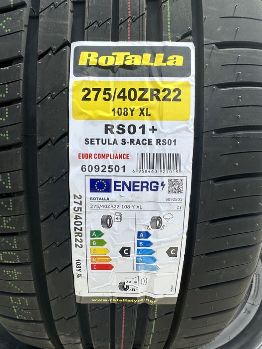Летен спорт пакет ROTALLA 275/40R22 108Y XL 315/35R22 111Y XL БОРД