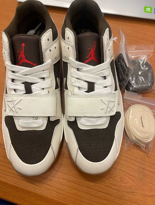 Adidasi Nike Travis Scott Jordan Jumpman Sail, noi, nepurtati, 41