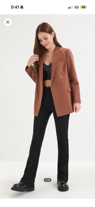 Дамско сако кафяво