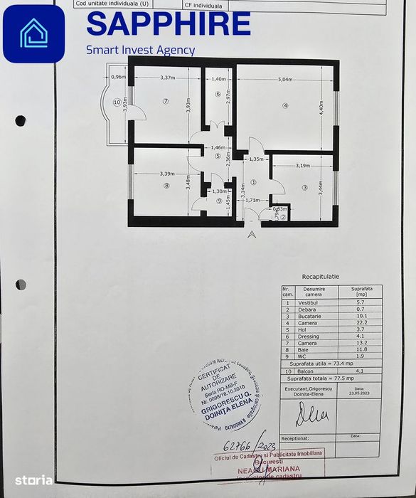 Apartament 3 camere de vânzare zona Vitan, proaspăt renovat