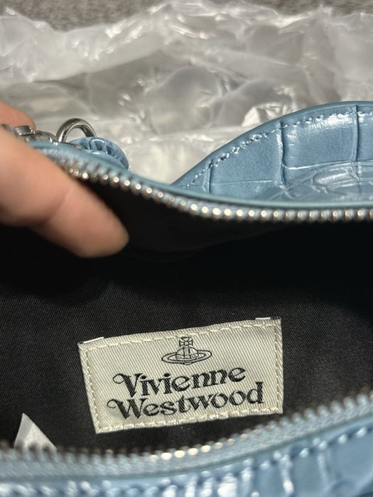 Geanta Vivienne Westwood Baby Blue din Piele