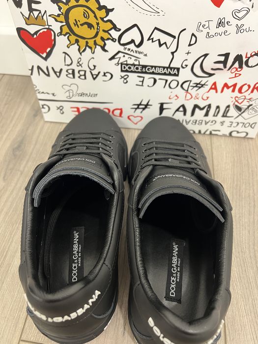 Adidasi Dolce Gabbana Portofino -Piele naturala-Full box