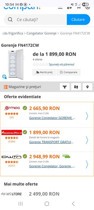 Congelator no frost ( ladă frigorifică )