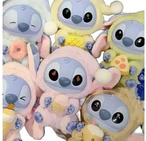 Labubu Stitch Miniso Eat Something Before Sleep, Лабубу Стич Минисо