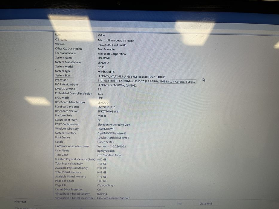 Laptop Lenovo 2in1 IdeaPad Flex 5 14ITL05 i7-1165g7 8GB RAM 512GB SSD