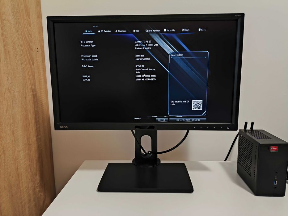 Mini pc barebone AM4 ASRock DeskMini X300