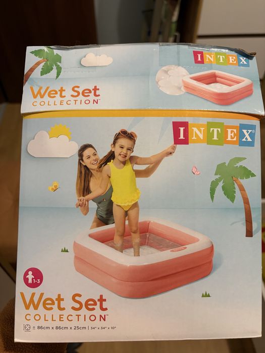 Надуваем детски басейн Intex
