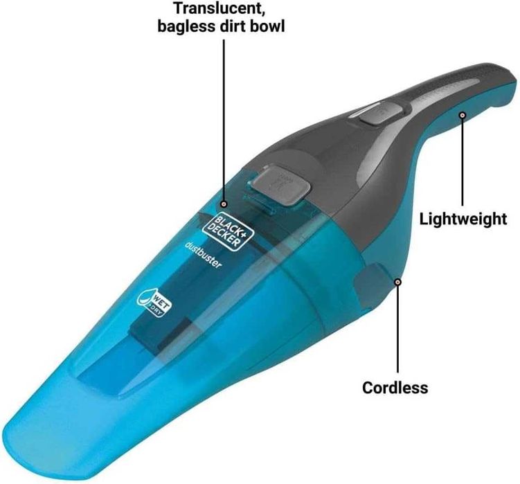Ръчна прахосмукачка за мокро/сухо почистване BLACK+DECKER dustbuster, безжична ръчна прахосмукачка