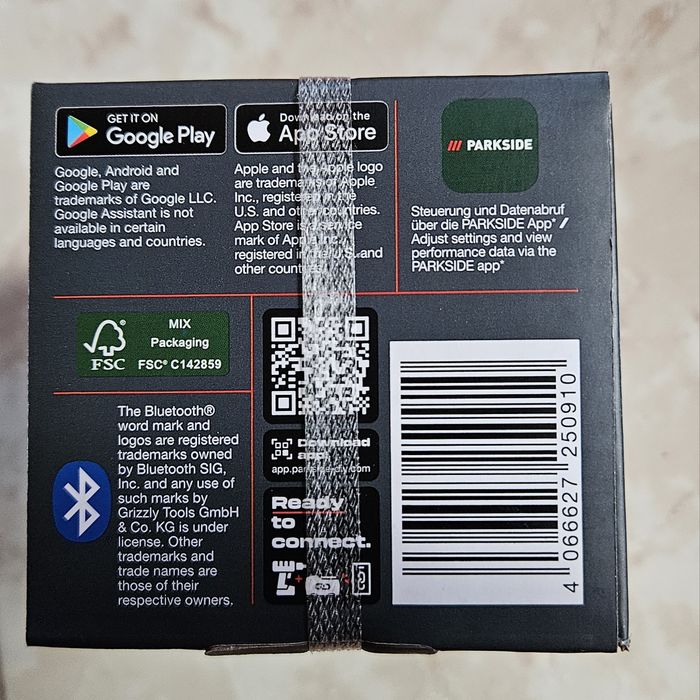 3г ГАРАНЦИЯ Parkside performance Smart Battery батерия 20v 8Ah/12Ah