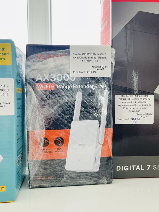 Repeater Tenda A33 WiFi 6 ,AX3000 ,Dual Band