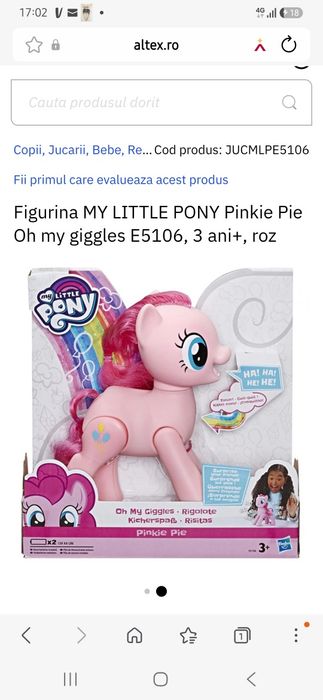 Pinkie pie jucarie interactiva