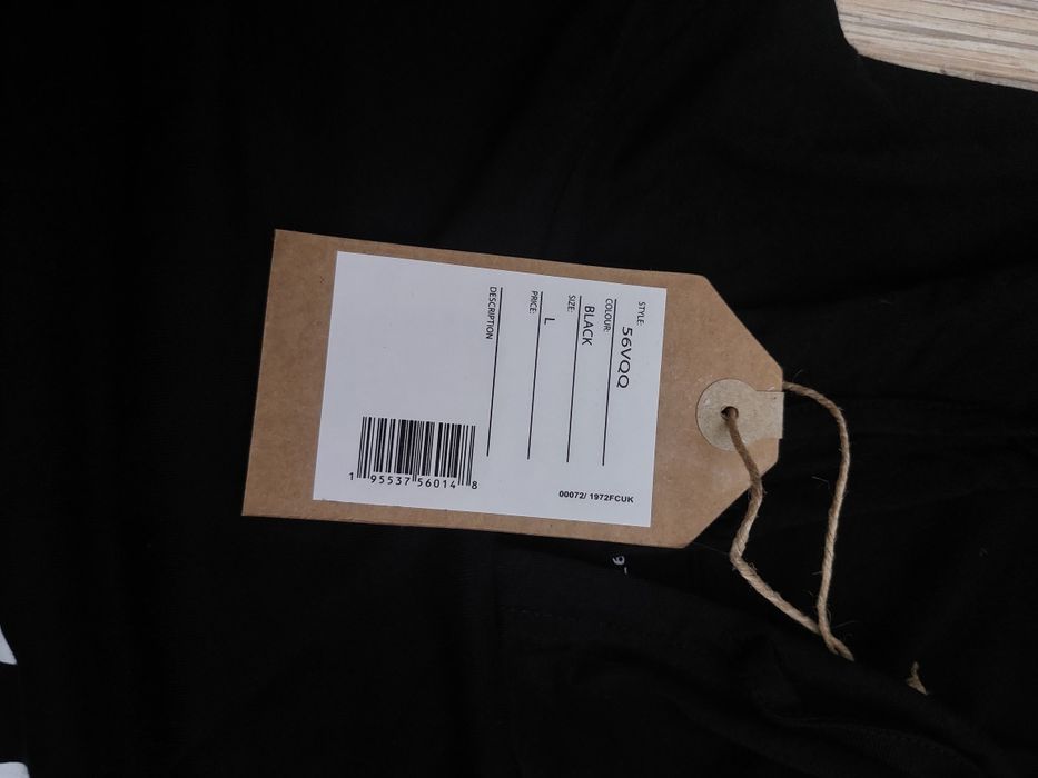 Мъжка черна блуза с качулка Л размер