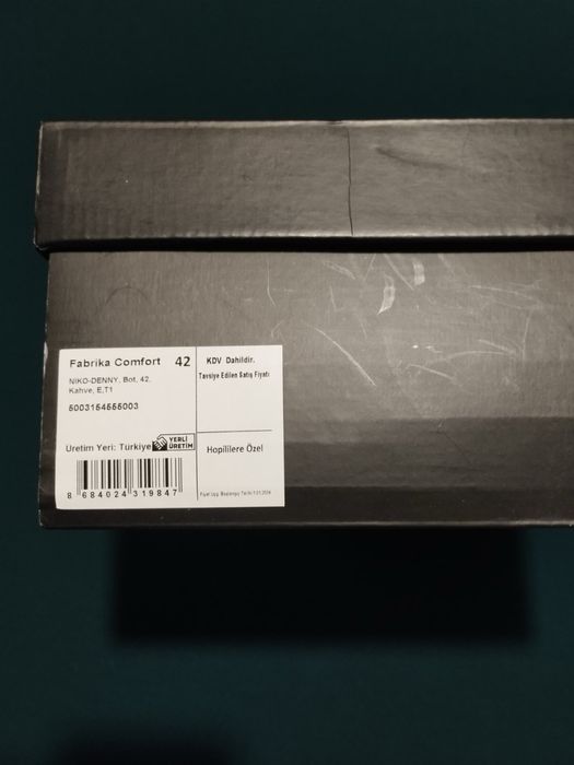 Мъжки кожени боти Fabrika Comfort  №42