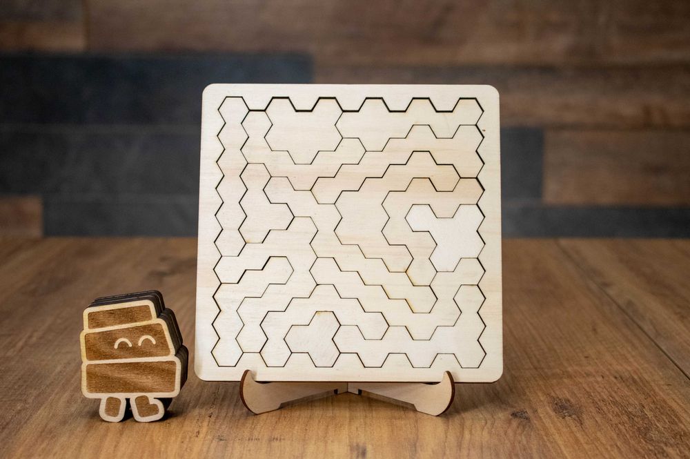 Дървен Хекса пъзел