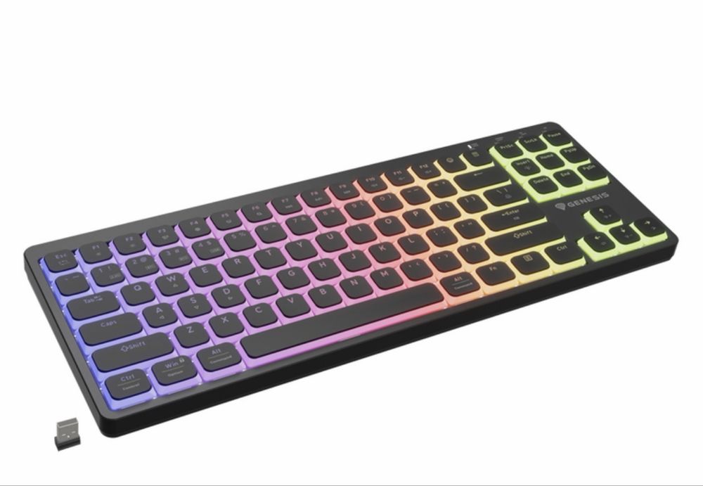 Компактна Механична Клавиатура GENESIS THOR 430 TKL WS NKG-2346 Low Profile Linear Outemu Pink