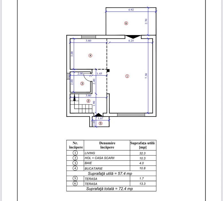 Pret redus!!!Proprietar casa noua P+1 – 3 dormitoare / 3 bai