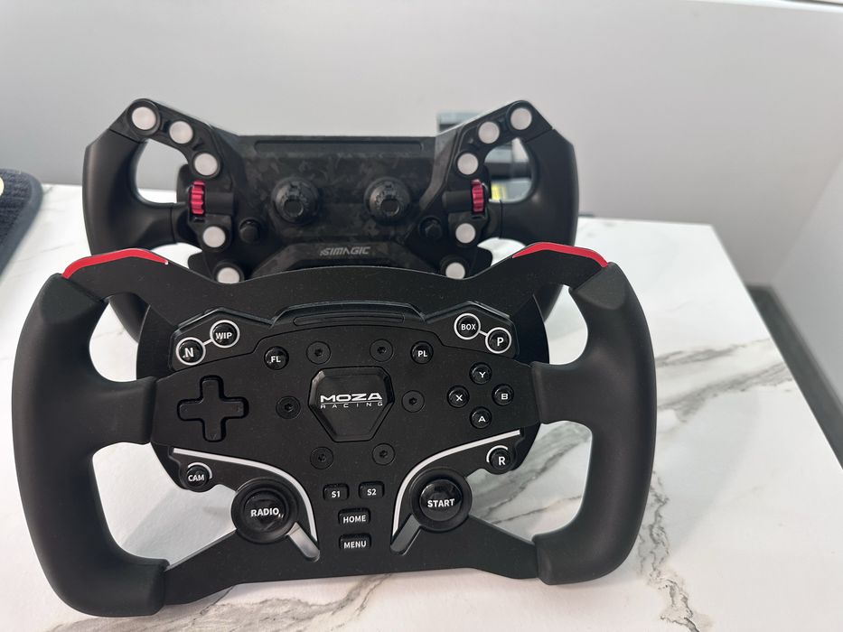 Moza r5 ES formula mod wheel + SR-P pedals + load cell mod + brake performance kit