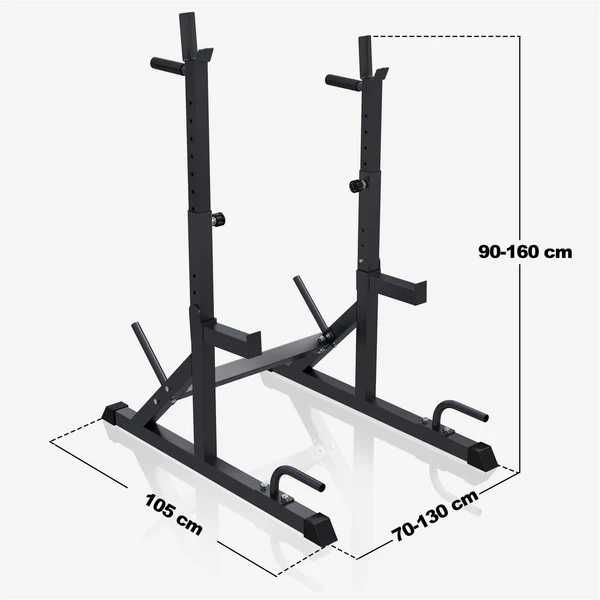 Squat Rack multifunctional, negru, Gorilla Sports