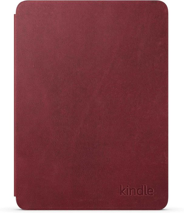 Премиальный кожаный чехол для Kindle Paperwhite/Colorsoft(Walnut/Ruby)
