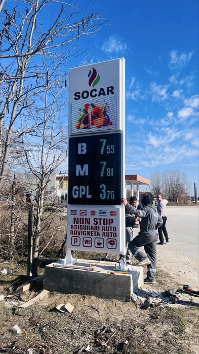 Totem benzinarie PECO , GPL , Jeton firma